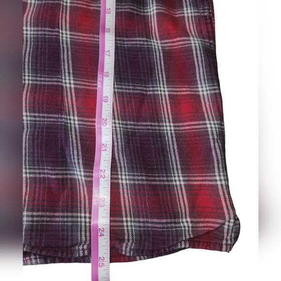 Duluth Women's Purple Red Long Sleeve Plaid Button Up Shirt‎ Size Medium - Picture 7 of 10